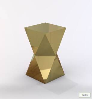 GOLD MIRROR COCKTAIL TABLE