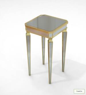 SILVER MIRROR COCKTAIL TABLE