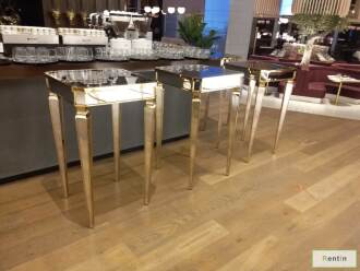SILVER MIRROR COCKTAIL TABLE