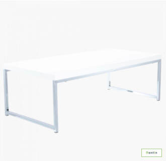 WHITE COFFEE TABLE