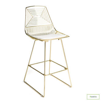 GOLD WIRE BARSTOOL