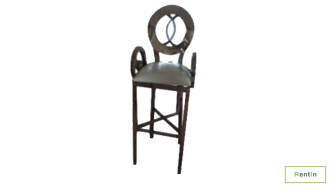 CHANEL SILVER BARSTOOL