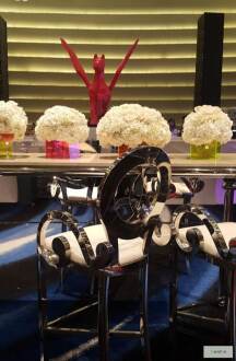 CHANEL SILVER BARSTOOL