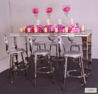 SILVER DIOR BARSTOOL