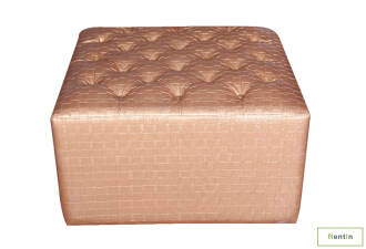 GOLD DOUBLE OTTOMAN