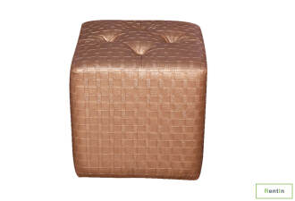 GOLD SINGLE OTTOMAN