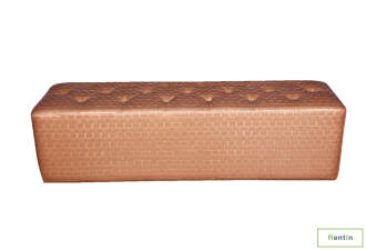 GOLD TRIPLE OTTOMAN