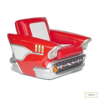 SINGLE CAR SOFA RED