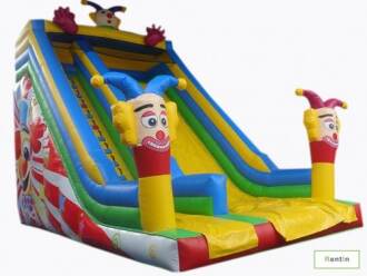 Funny Clown Slide. (size-8x5.5x7m)